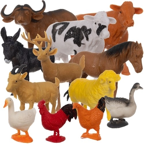 Živali na kmetiji - set figuric 12 kos