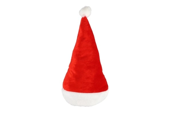 Božična kapa za odrasle tkanina premer 29 cm na kartonu karneval