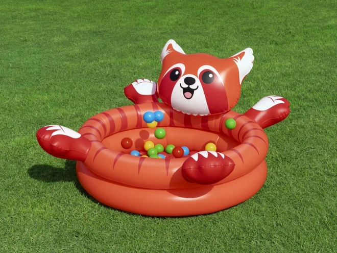 Suhi bazen rdeča panda z žogicami od Bestway