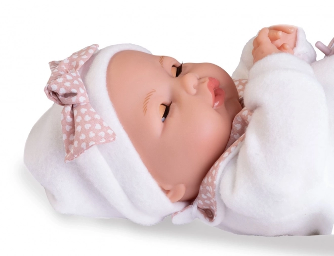 Antonio Juan 14363 BIMBA - pomežikajoča punčka dojenček z zvoki in mehkim tekstilnim telesom - 37 cm