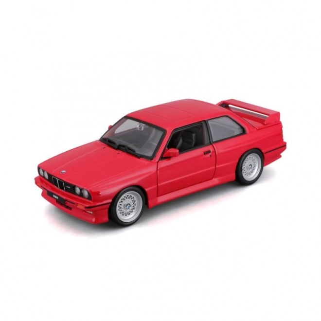 Kovinski avtomobilček BMW 3 Series M3 1988 rdeč