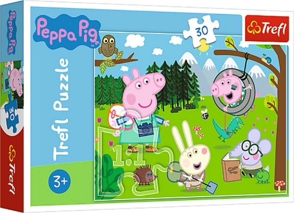 Puzzle Trefl Pujsa Pepa Gozdna Pustolovščina 30 kosov