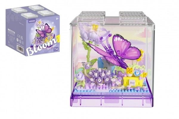 Komplet mini KOCO Metulj plastika 471 kos v škatli 11x12x11cm