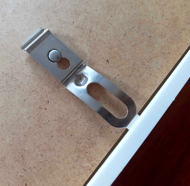 Beli plastični okvir 15x10cm
