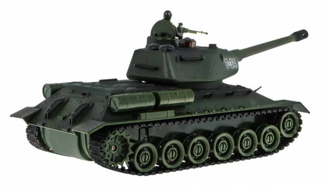 Daljinsko vodena 2 rezervoarja T-34 proti Tigru za otroke 3+ Strelni modeli 1:28 + Velika tankovska bitka + Svetlobni zvoki