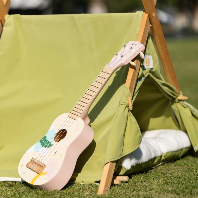 Klasični svet leseno ukulele za otroke roza