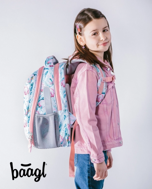 BAAGL SET 3 Shelly Mýval: šolska torba, penál, vrečka