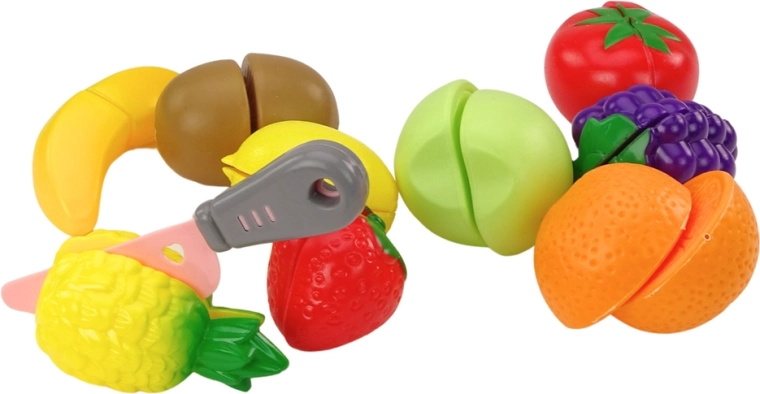 Barvito sadje za rezanje z ježkom