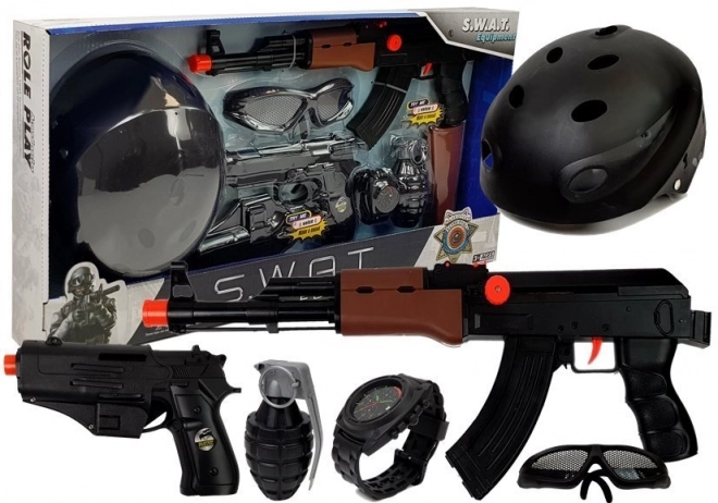 Otroški S.W.A.T. Igrača Set z Pištolami in Čelado