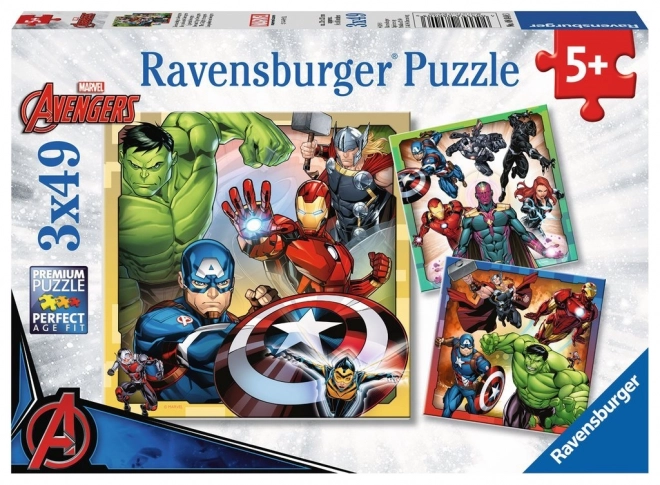 Sestavljanka Ravensburger Marvel Avengers 3x49 kosov