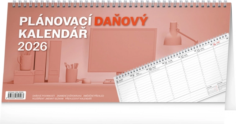 Notique Namizni koledar Davčni planer 2026