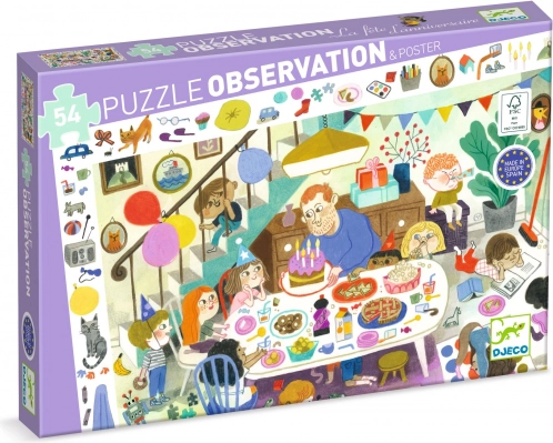 Iskalni puzzle Rojstnodnevna zabava - 53 koščkov