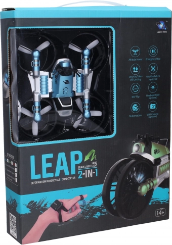 Dron–motocikel 2v1 RC na daljinsko upravljanje 17 × 15 cm
