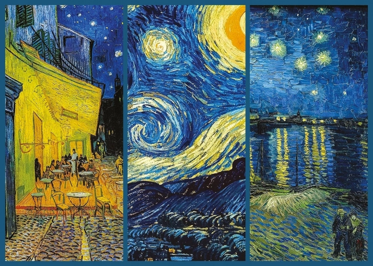 Puzzle Art: Nočna kolaž 1000 koščkov