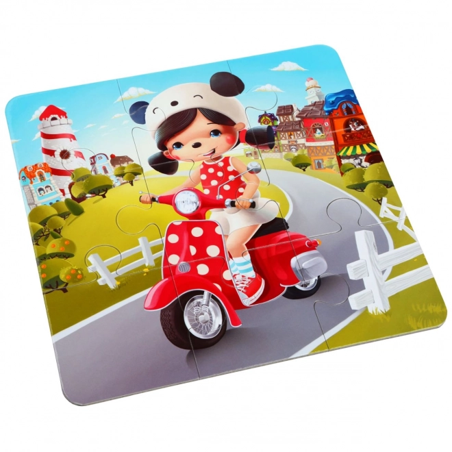 Puzzlika Srečne zgodbe 3 v 1 otroška sestavljanka