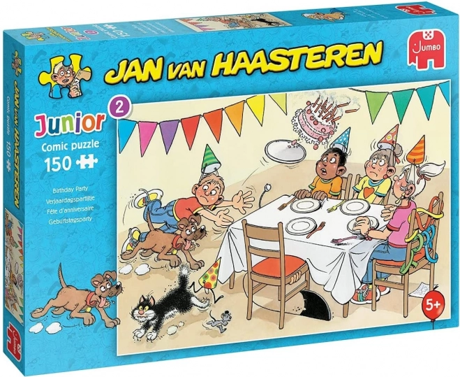 Sestavljanka JUMBO Jan van Haasteren Junior: Rojstnodnevna zabava 150 kosov