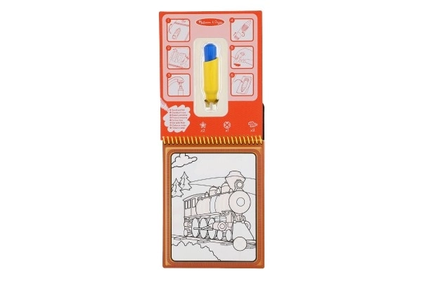 Čarobno slikanje z vodo prevozna sredstva z magičnim svinčnikom na kartonu 15x25x4cm