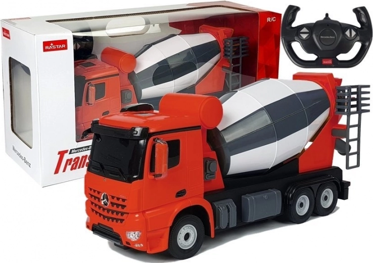 Daljinsko vodeni avto Mercedes-Benz Arocs Rastar 1:14 rdeč