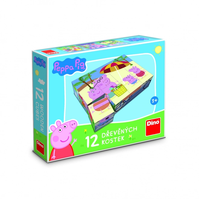 PEPPA PIG 12 Lesene licencirane kocke