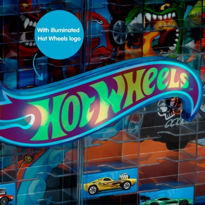 Hot Wheels zbirna vitrina z osvetlitvijo
