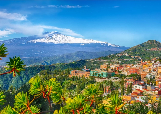 Enjoy sestavljanka Etna in Taormina, Sicilija – 1000 koščkov
