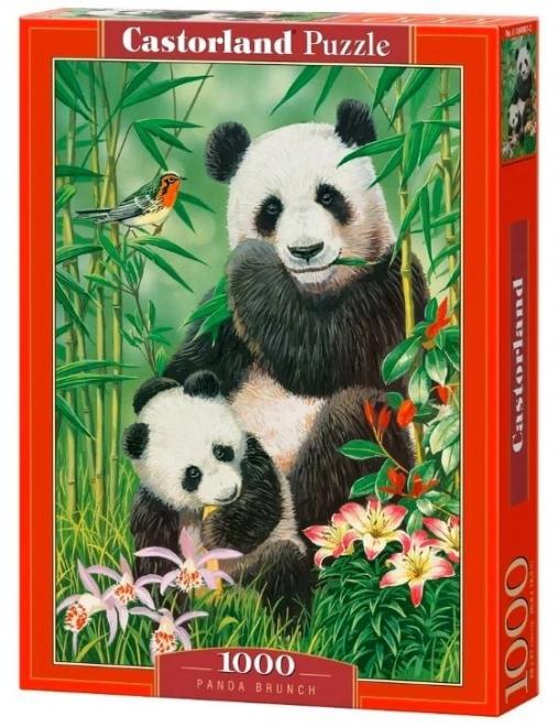 Sestavljanka 1000 koščkov CASTORLAND Panda Brunch