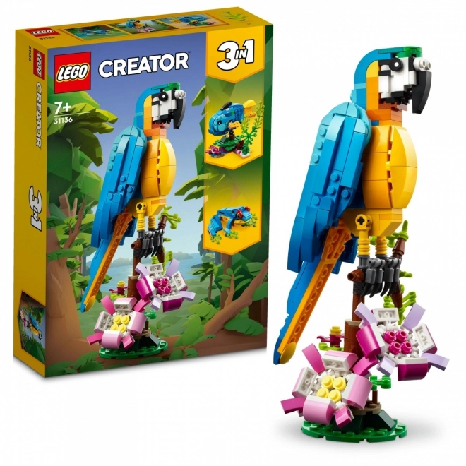 LEGO Ustvarjalec 3v1 31136 Eksotična papiga