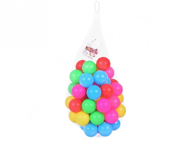 Barvne krogle za kroglice 6cm 50 kosov kroglic iz mehkega plastika ZA5411