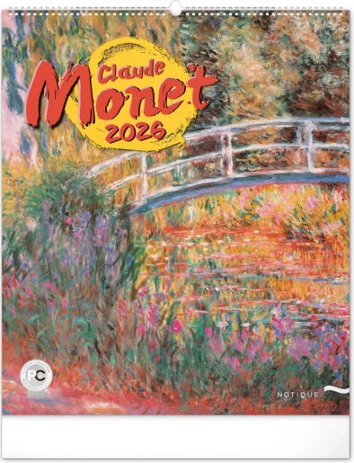 Stenski koledar Claude Monet 2026