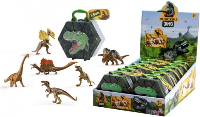Figurice dinozavrov 8–9 cm, set 6 kos
