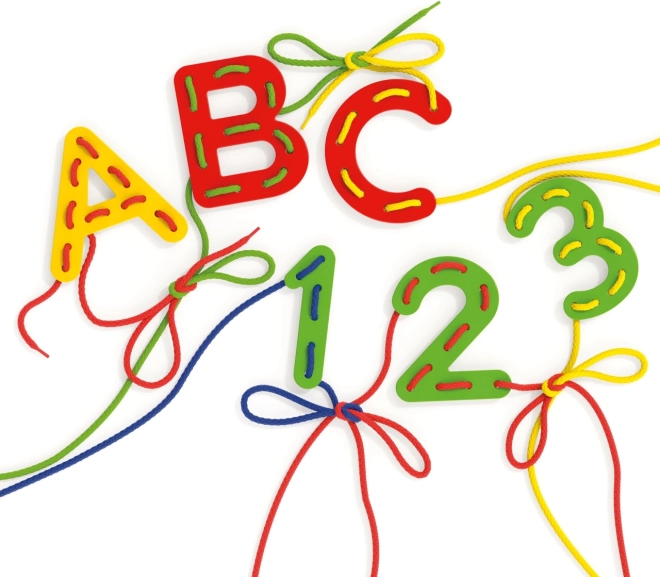 Quercetti prepletanje črk in številk ABC + 123