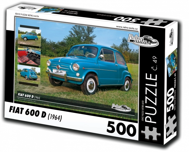 Retro avtomobilske sestavljanke Fiat 600 D (1964) 500 kosov