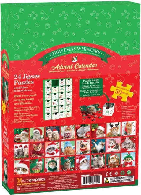 Adventni koledar puzzle Božične brade