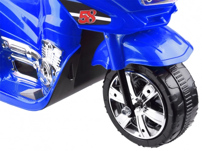 Otroški športni motocikel z barvno LED osvetlitvijo – Modra