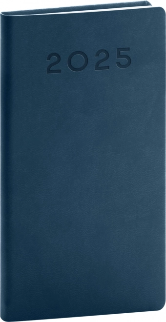 Žepni dnevnik Aprint Neo 2025, moder, 9 × 15,5 cm