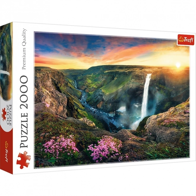 Puzzle 2000 kosov Vodopad Haifoss, Islandija