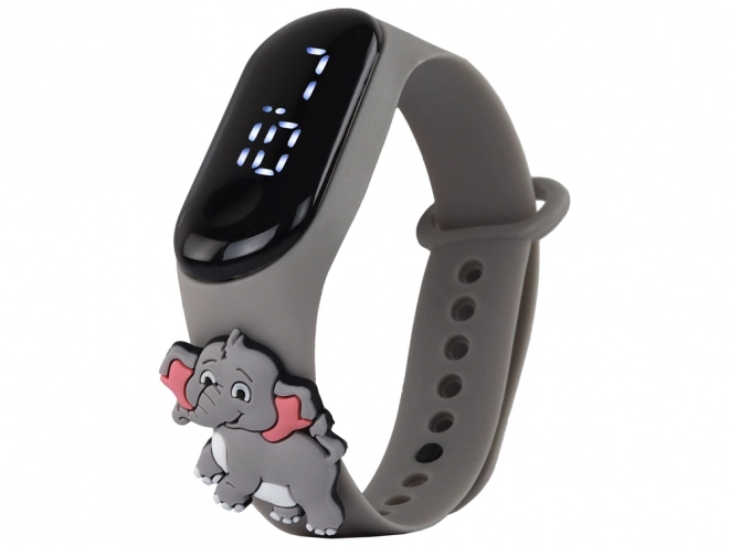 Nastavljiva ura z zaslonom na dotik Elephant Grey Band