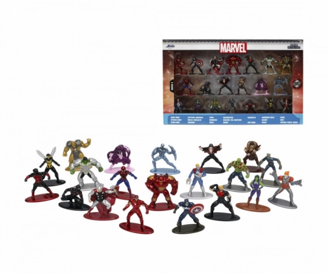 Kovinske Nano zbirateljske figurice od Marvel 20 kosov