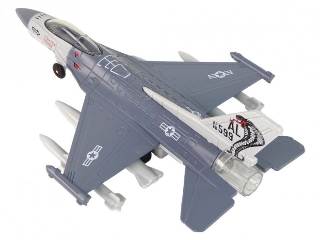 Letalo Fricative Drive Lights Sounds 1:72 siva