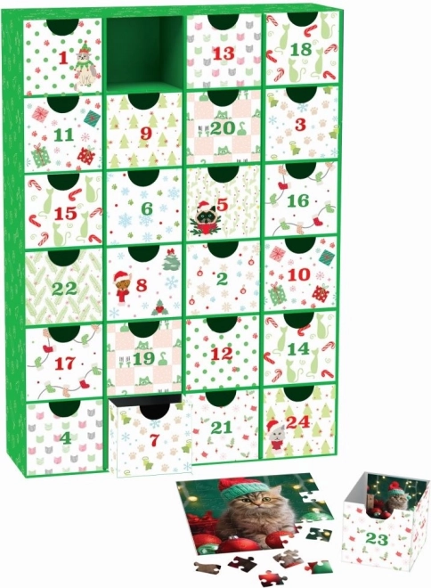 Adventni koledar puzzle Božične brade