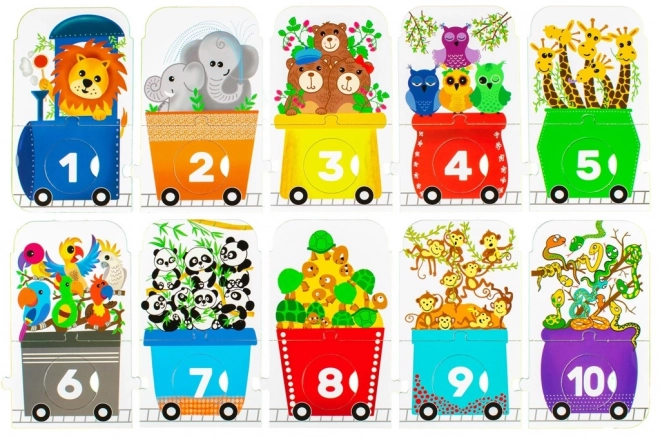 Sestavljanka ZOO Express - Štej Z Mano 30 Delov
