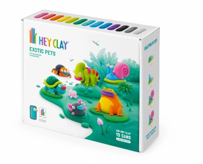 Hey Clay Eksotične živali 15 lončkov