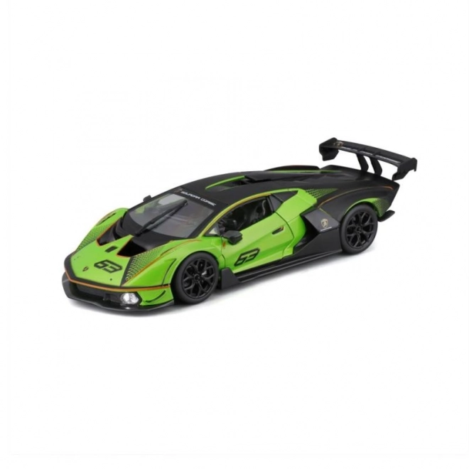 Bburago 1:24 Dirka Lamborghini Essenza SCV12 – Zelena