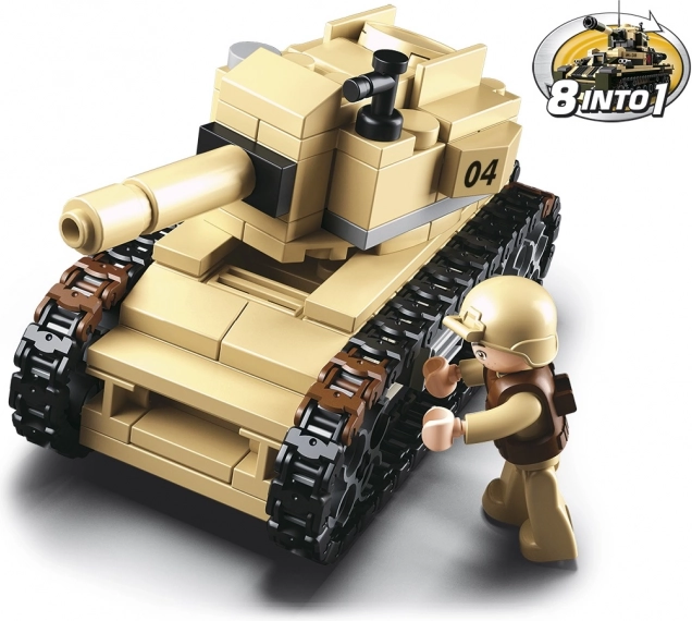 Sluban Army 8-v-1 tank – ministavebnica