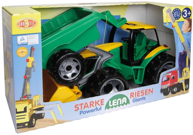 Traktor z žlico in prikolico 90 cm