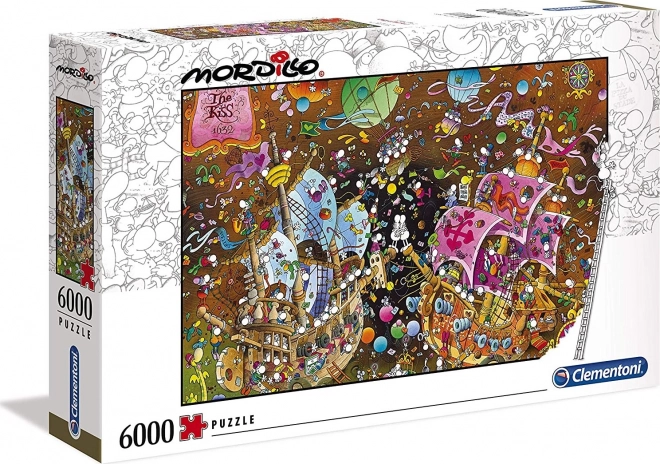Sestavljanka 6000 kosov Mordillo Poljub