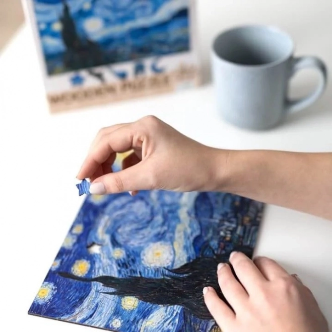 Lesena sestavljanka Vincent van Gogh - Zvezdna noč 200 kosov