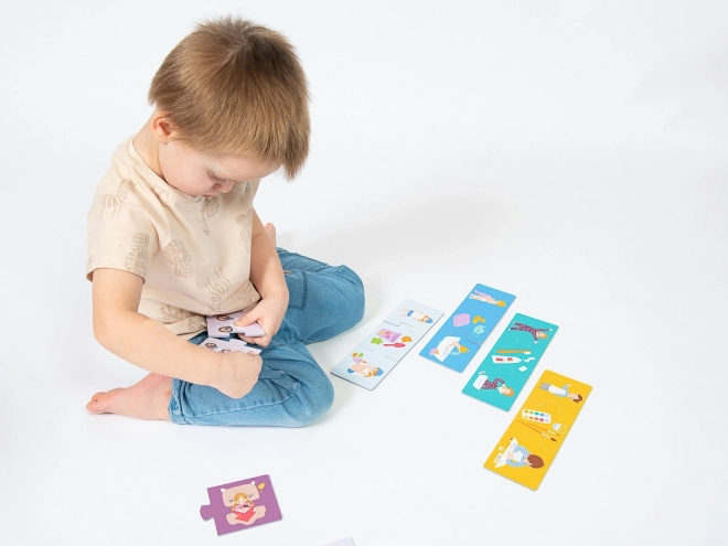 KukiKuk 80042 Veliké puzzle trio Moj dan