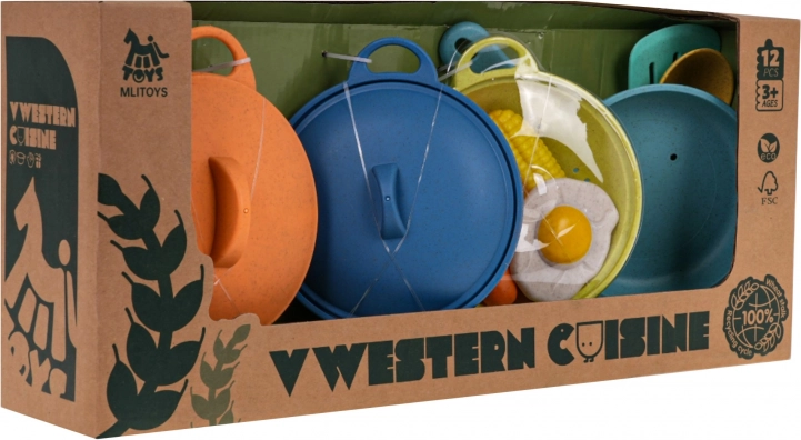 Otroški kuhinjski set iz bioplastike – 12 kosov