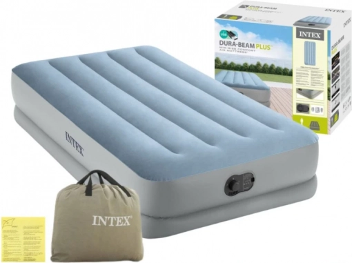 Napihljiva enojna postelja 191 × 99 × 36 cm z vgrajeno USB električno črpalko Intex